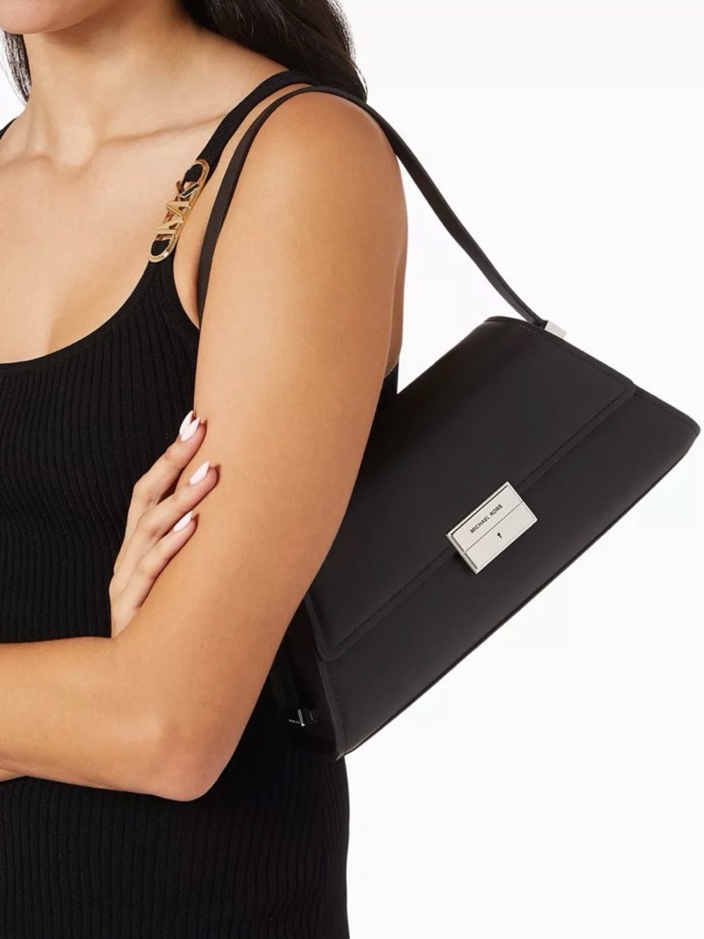 Michael Kors Medium Ludlow Shoulder Bag in Leather - Picture 5 of 14